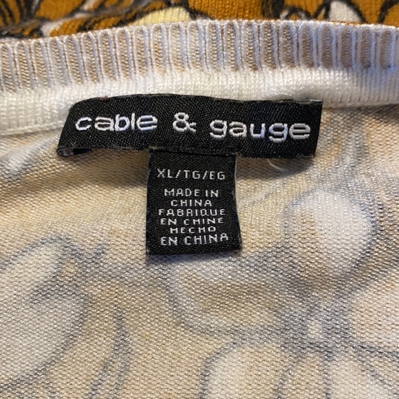 Cable & Gauge Pullover Sweater. Size XL. - Picture 3 of 5